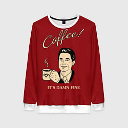 Женский свитшот Coffee: it's damn fine