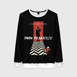 Свитшот женский Twin Peaks Man, цвет: 3D-белый