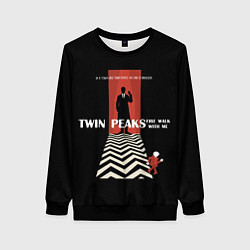 Свитшот женский Twin Peaks Man, цвет: 3D-черный