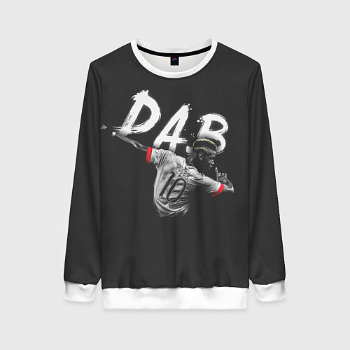 Женский свитшот Paul Pogba: Dab / 3D-Белый – фото 1