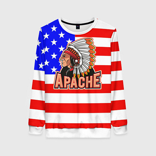 Женский свитшот Apache / 3D-Белый – фото 1