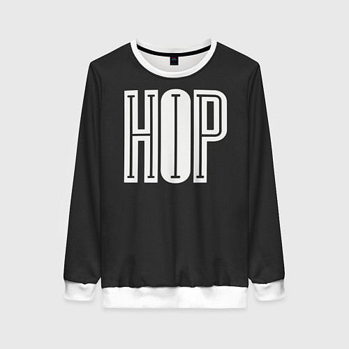 Женский свитшот Hip-Hop Inside / 3D-Белый – фото 1