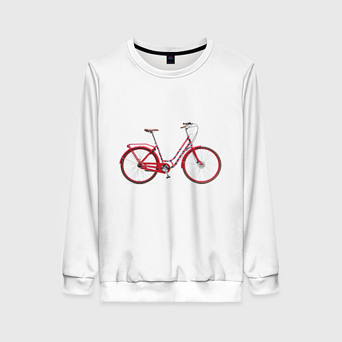Женский свитшот Велосипед / 3D-Белый – фото 1