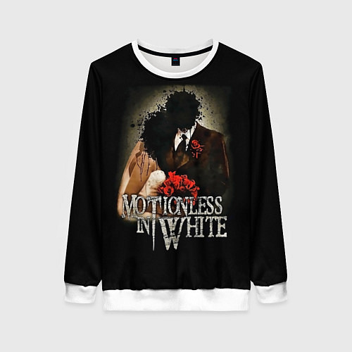 Женский свитшот Motionless in White: Love / 3D-Белый – фото 1