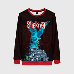 Свитшот женский Орел группа Slipknot, цвет: 3D-красный