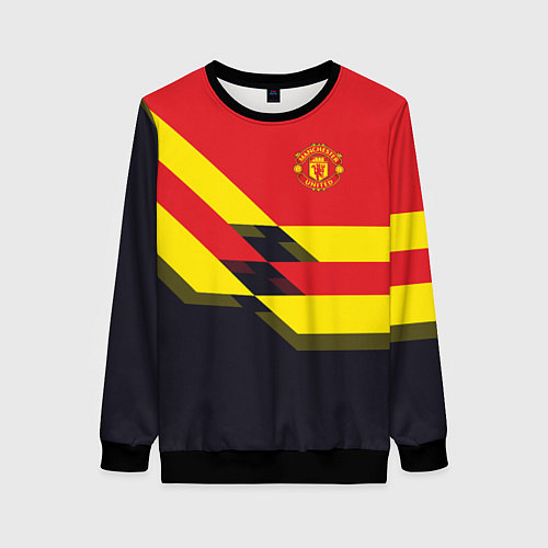 Женский свитшот Man UTD FC: Black style / 3D-Черный – фото 1