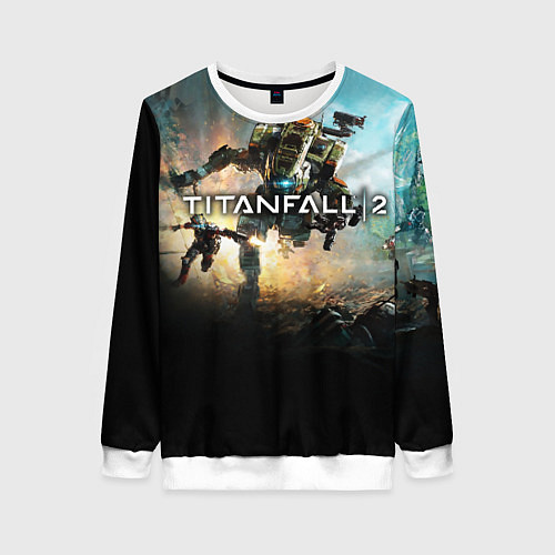 Женский свитшот Titanfall Battle / 3D-Белый – фото 1