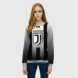 Свитшот женский Juventus FC: New logo, цвет: 3D-меланж — фото 2