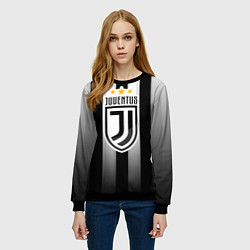 Свитшот женский Juventus FC: New logo, цвет: 3D-черный — фото 2