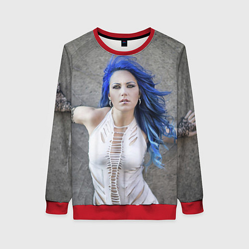 Женский свитшот Arch Enemy: Alissa White-Gluz / 3D-Красный – фото 1