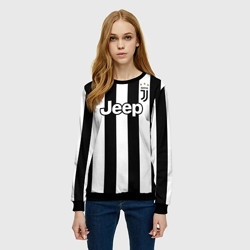 Женский свитшот Juventus FC: Dybala Home 17/18 / 3D-Черный – фото 3