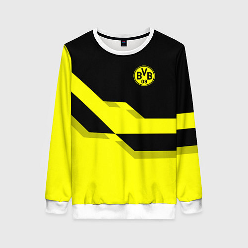 Женский свитшот BVB FC: Yellow style / 3D-Белый – фото 1