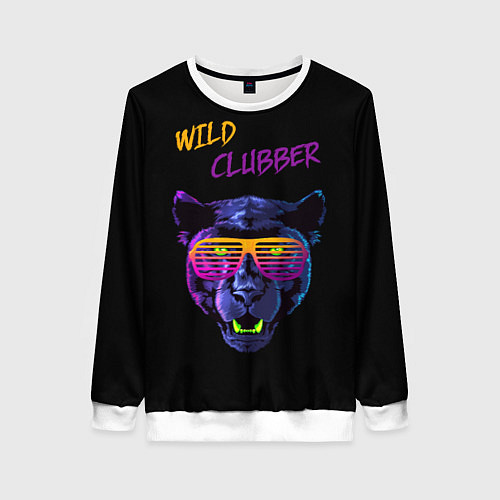 Женский свитшот Wild Clubber / 3D-Белый – фото 1