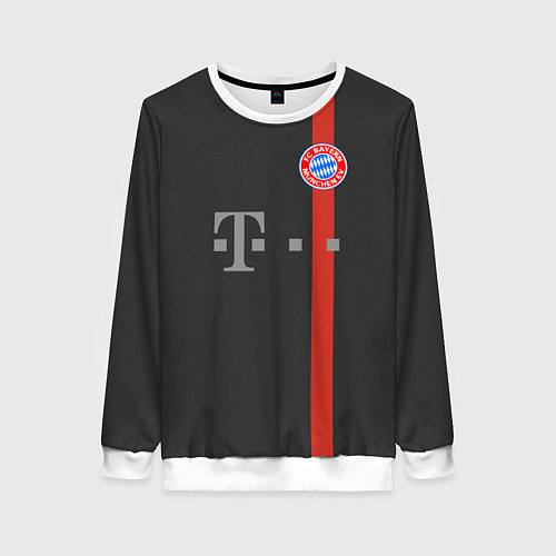 Женский свитшот Bayern FC: Black 2018 / 3D-Белый – фото 1