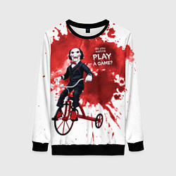 Свитшот женский Play a game?, цвет: 3D-черный