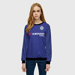 Свитшот женский Chelsea FC: Hazard Home 17/18, цвет: 3D-черный — фото 2