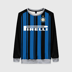 Свитшот женский Inter FC: Home 17/18, цвет: 3D-меланж