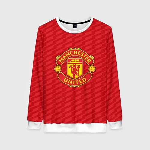 Женский свитшот FC Manchester United: Creative / 3D-Белый – фото 1