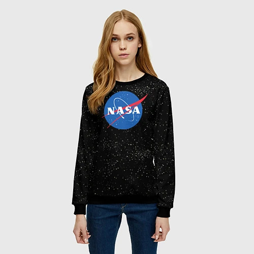 Женский свитшот NASA: Endless Space / 3D-Черный – фото 3