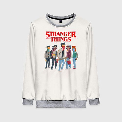 Женский свитшот Stranger Things Friends / 3D-Меланж – фото 1