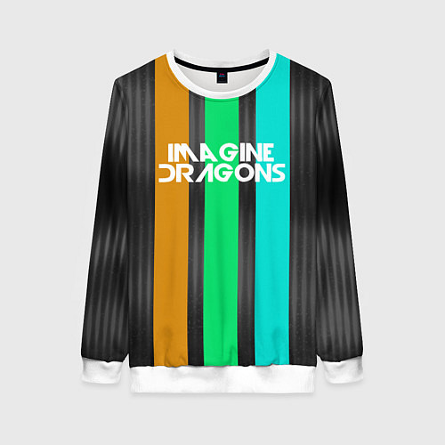 Женский свитшот Imagine Dragons: Evolve Lines / 3D-Белый – фото 1