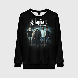 Свитшот женский Stigmata Band, цвет: 3D-черный