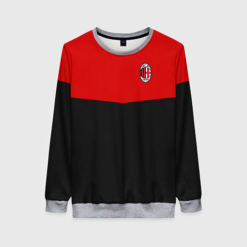 Женский свитшот АC Milan: R&B Sport / 3D-Меланж – фото 1