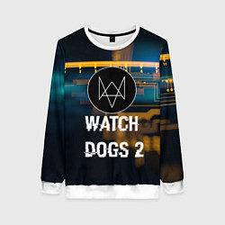 Свитшот женский Watch Dogs 2: Tech Scheme, цвет: 3D-белый