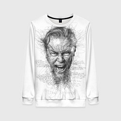 Свитшот женский James Alan Hatfield, цвет: 3D-белый