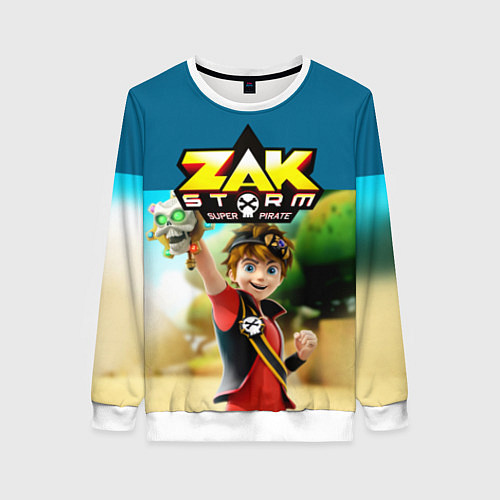 Женский свитшот Zak Storm / 3D-Белый – фото 1