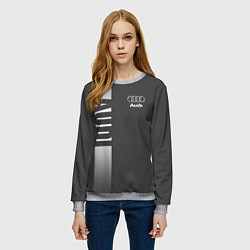 Свитшот женский Audi: Grey Sport, цвет: 3D-меланж — фото 2