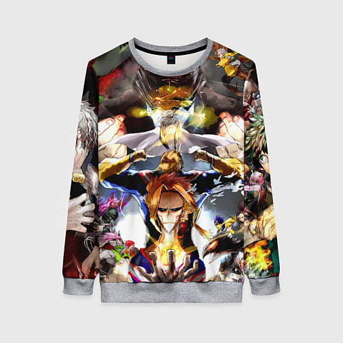 Женский свитшот My Hero Academia / 3D-Меланж – фото 1