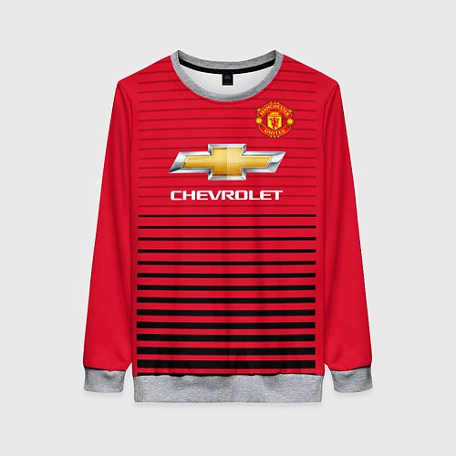 Женский свитшот FC MU: Pogba Home 18/19 / 3D-Меланж – фото 1