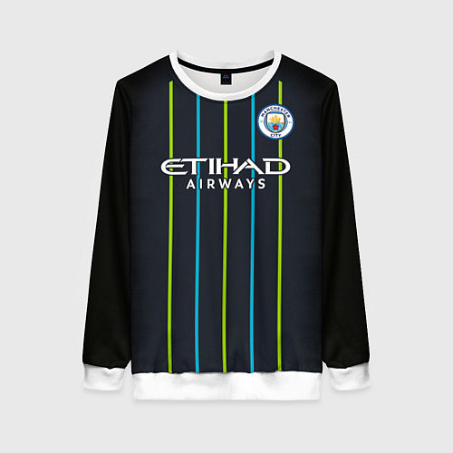 Женский свитшот FC Manchester City: Away 18/19 / 3D-Белый – фото 1