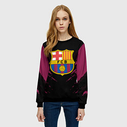 Свитшот женский Barcelona FC: Sport Fashion, цвет: 3D-черный — фото 2