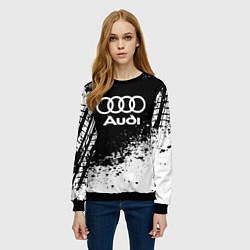 Свитшот женский Audi: Black Spray, цвет: 3D-черный — фото 2