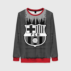 Женский свитшот FC Barcelona: Grey Abstract