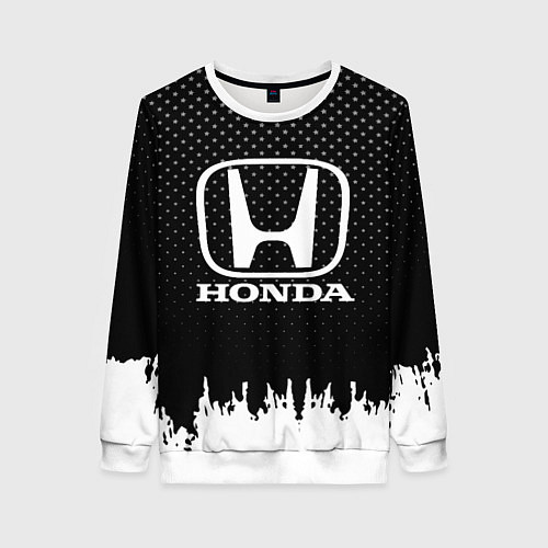 Женский свитшот Honda: Black Side / 3D-Белый – фото 1