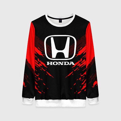Женский свитшот Honda: Red Anger / 3D-Белый – фото 1