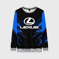 Свитшот женский Lexus: Blue Anger, цвет: 3D-меланж