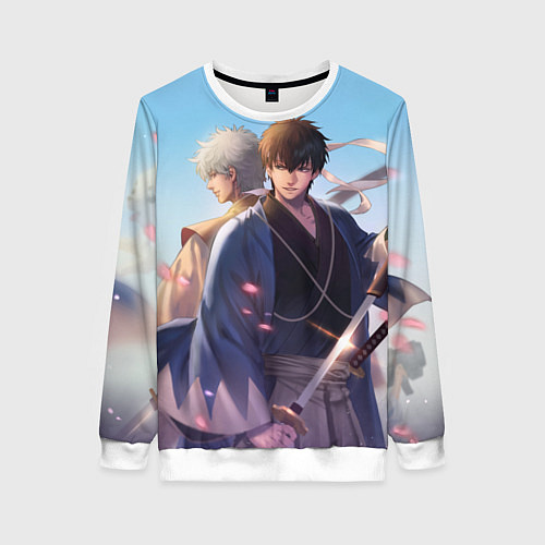 Женский свитшот Gintama / 3D-Белый – фото 1