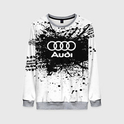 Свитшот женский Audi: Black Spray, цвет: 3D-меланж