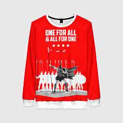 Свитшот женский One for all & all for one, цвет: 3D-белый