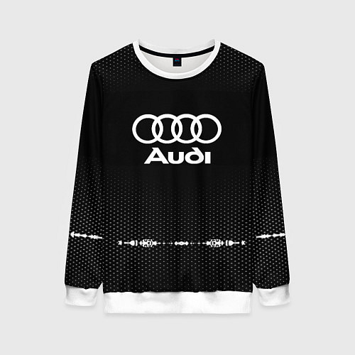 Женский свитшот Audi: Black Abstract / 3D-Белый – фото 1