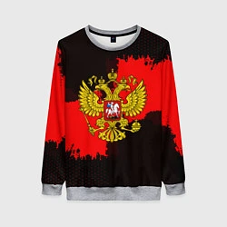 Свитшот женский Russia: Red Collection, цвет: 3D-меланж