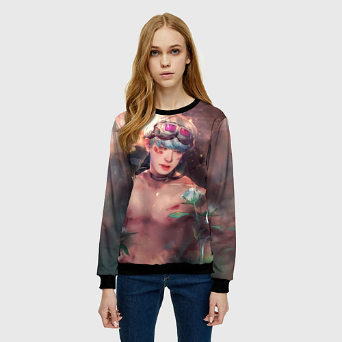 Женский свитшот Monsta X: Wonho / 3D-Черный – фото 3