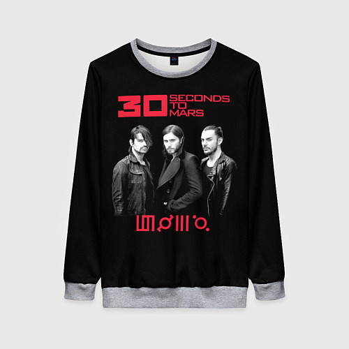 Женский свитшот 30 STM Band / 3D-Меланж – фото 1