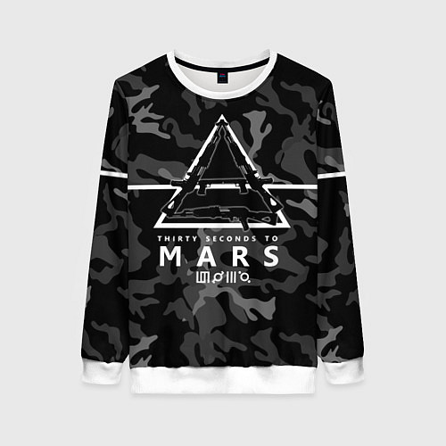 Женский свитшот 30 STM Camo / 3D-Белый – фото 1