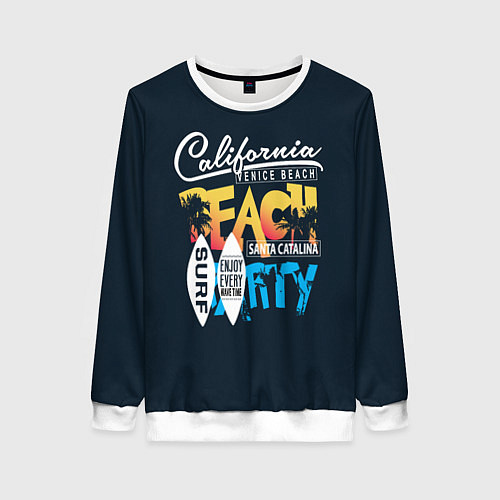 Женский свитшот California Beach / 3D-Белый – фото 1