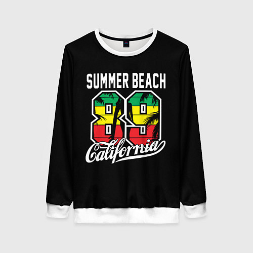 Женский свитшот Summer Beach 89 / 3D-Белый – фото 1